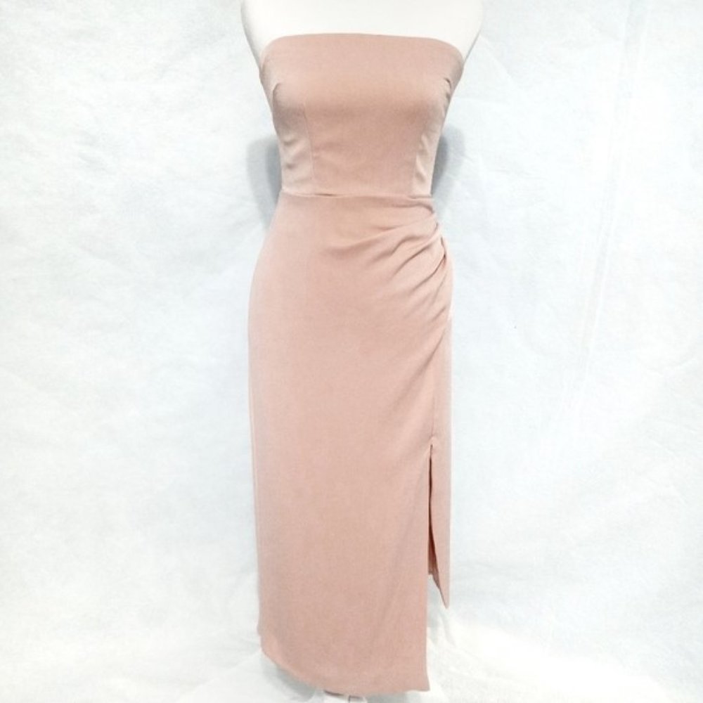 Cushnie Blush Pink Strapless Dress New